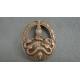 WW2 SS Anti - Partisan Badge - in Bronze