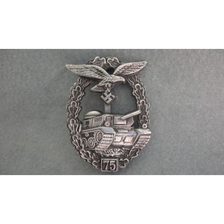 WW2 German Luftwaffe Panzer Badge - 75 Actions